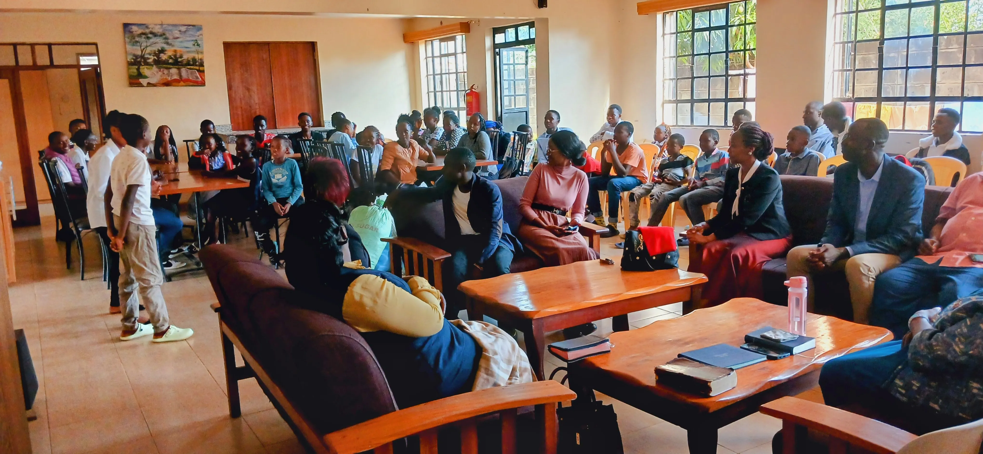 A community gathering at Fountain of Life
